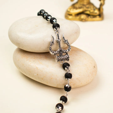 Mahadev Trishul Damru Karungali Kavach Bracelet