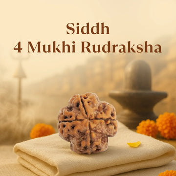 Kashi Siddh Nepal Origin 4 Mukhi Rudraksha - 17mm to 22mm