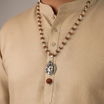 Shiv Rudraksha Mala with Adiyogi Shiv Pendant