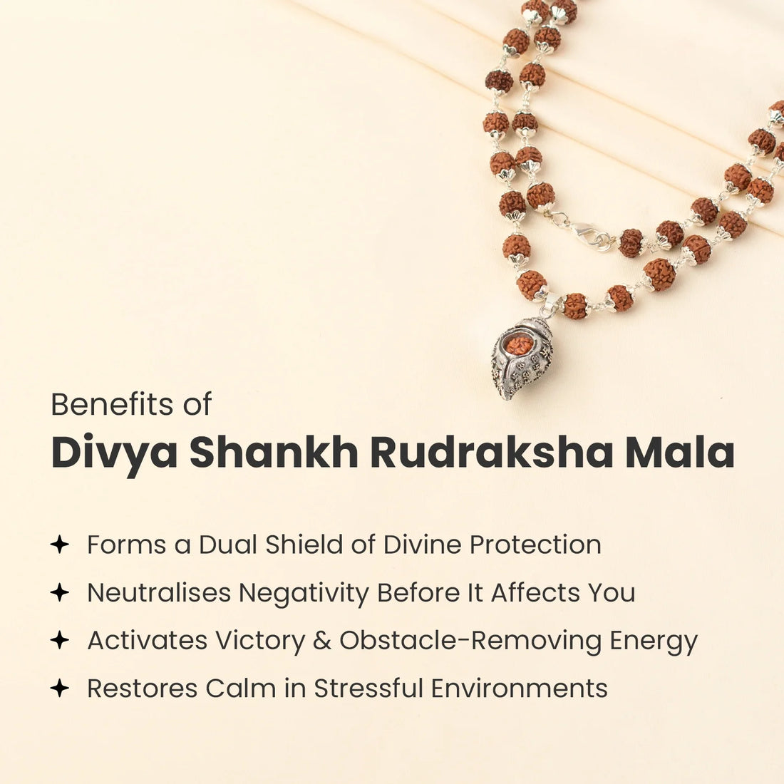 Divya Shankh Rudraksha Mala