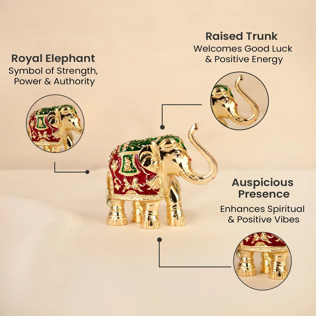 Airavat Dhan-Vridhi Elephant Idol