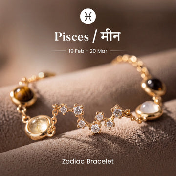 Pisces (मीन राशि) Zodiac Constellation Bracelet for Women