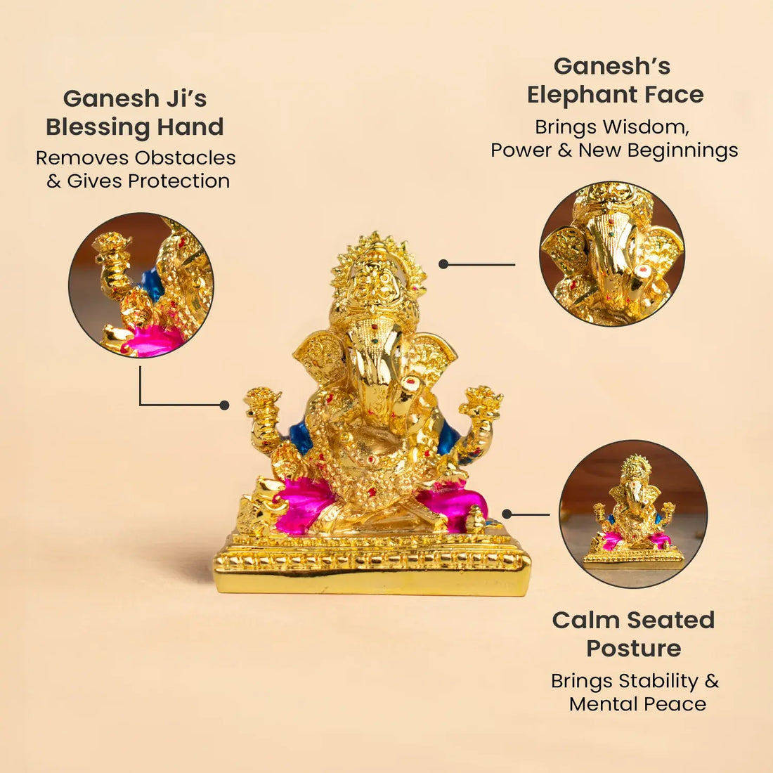 Shri Siddhivinayak Ganesha Idol