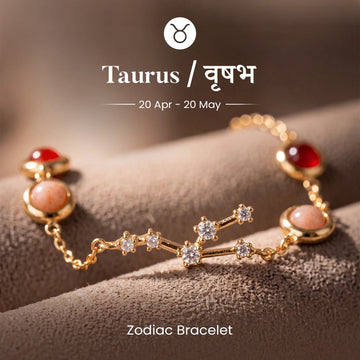 Taurus (वृषभ राशि) Zodiac Constellation Bracelet for Women