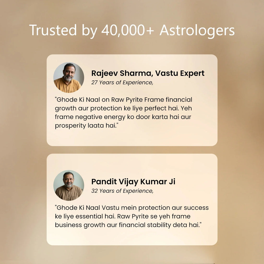 Ghode Ki Naal on Raw Pyrite Frame