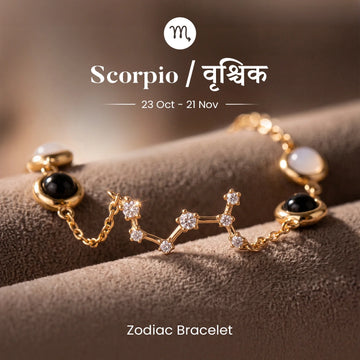 Scorpio (वृश्चिक राशि) Zodiac Constellation Bracelet for Women
