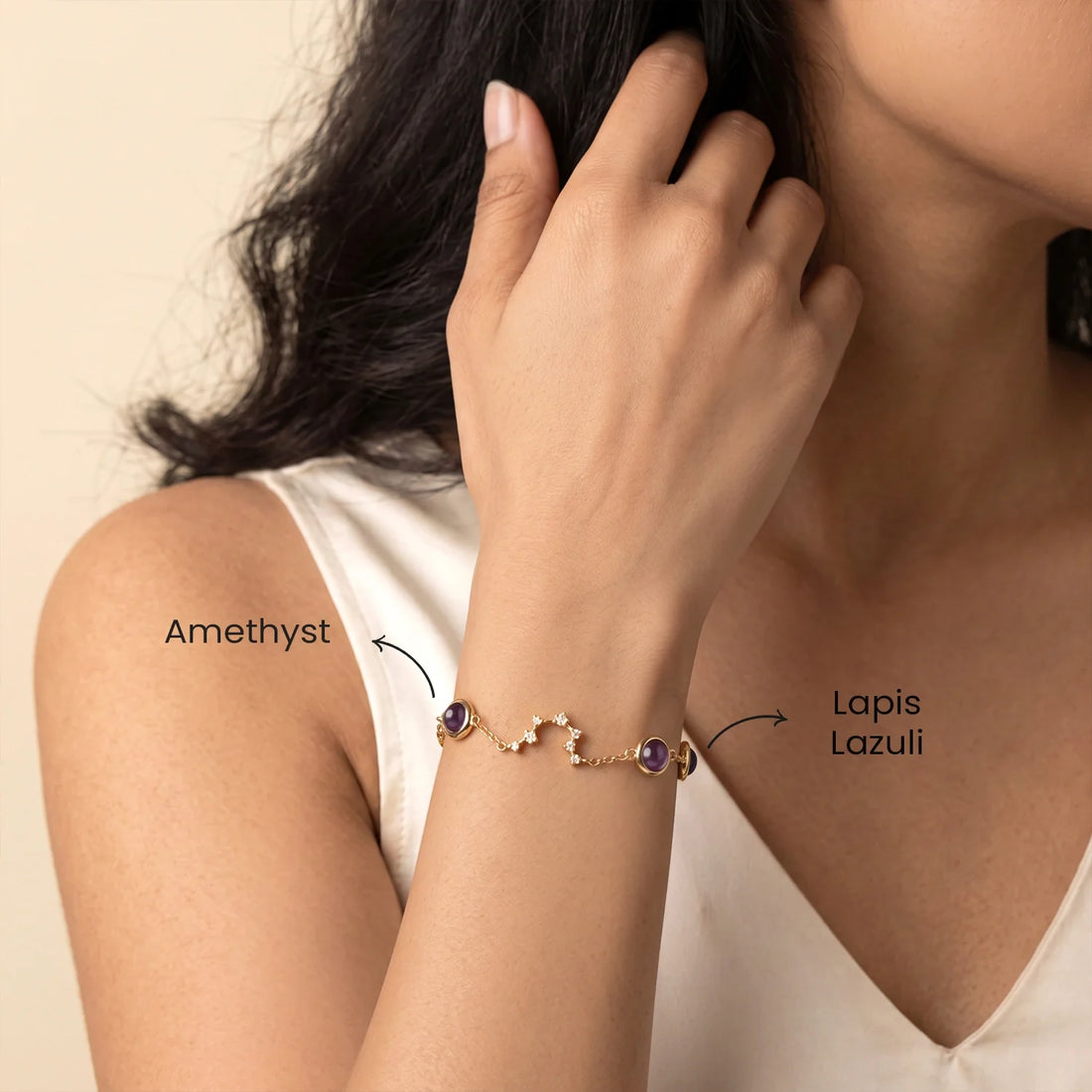 Aquarius (कुंभ राशि) Zodiac Constellation Bracelet for Women