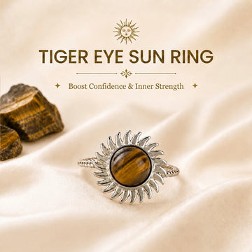 Tiger Eye Sun Ring