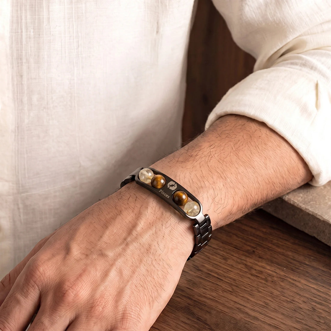 Pisces Zodiac  Metal Bracelet