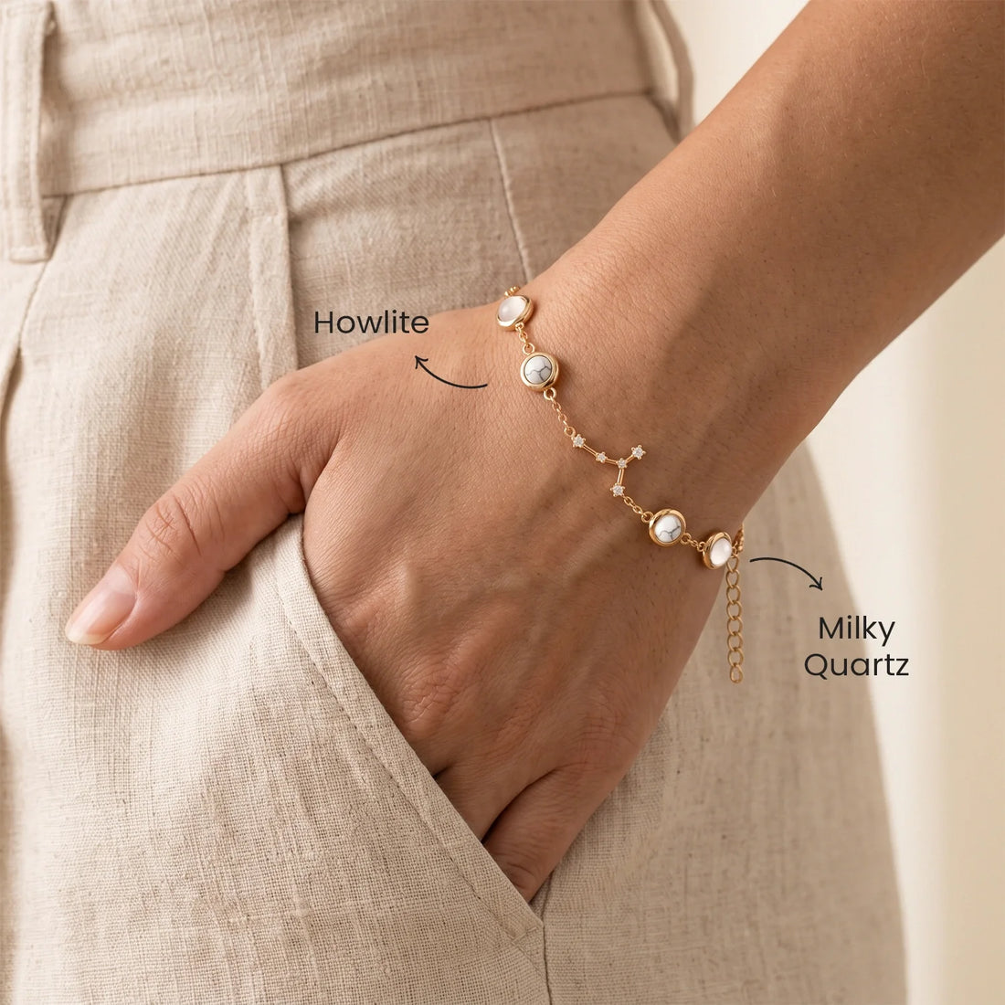Cancer (कर्क राशि) Zodiac Constellation Bracelet for Women