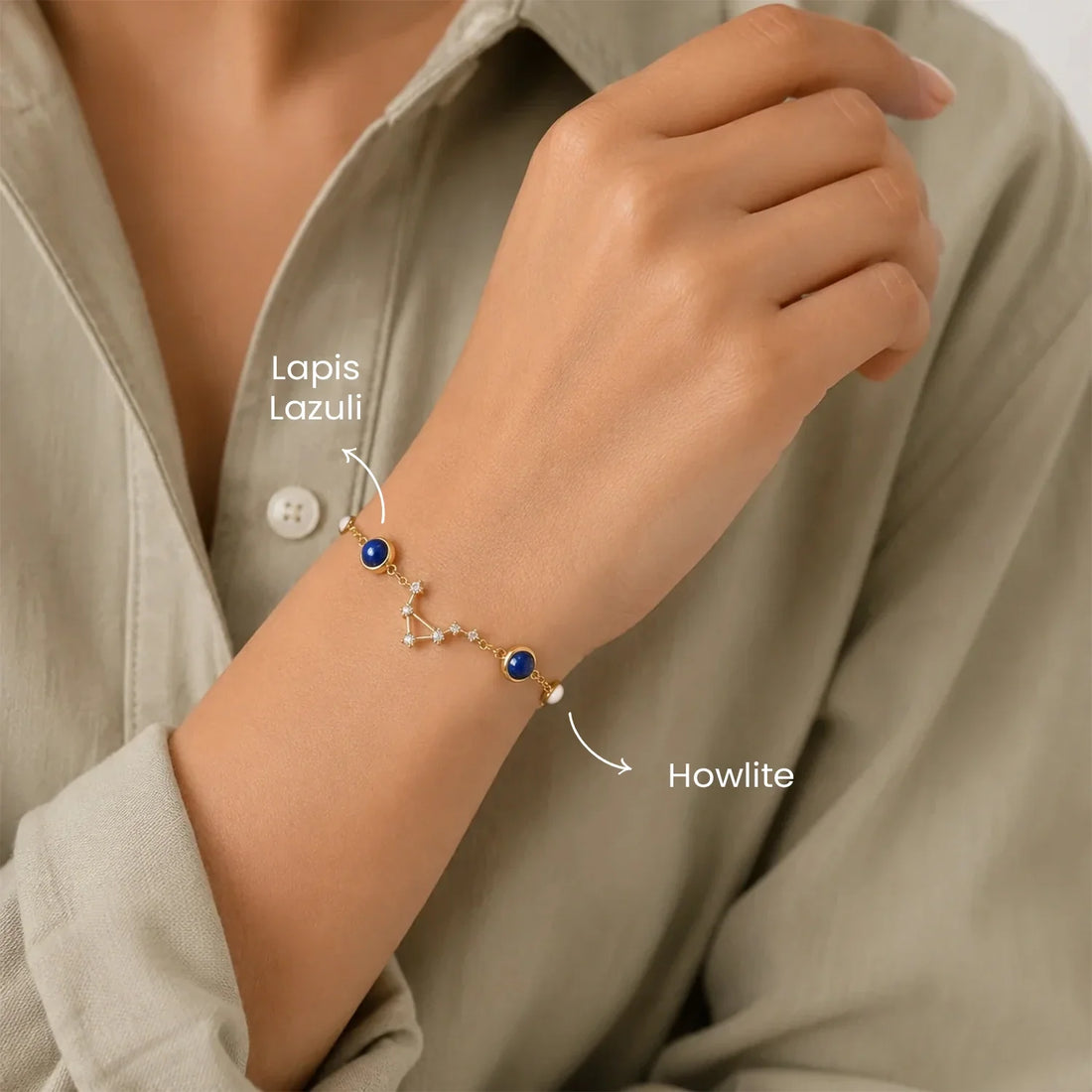 Libra (तुला राशि) Zodiac Constellation Bracelet for Women