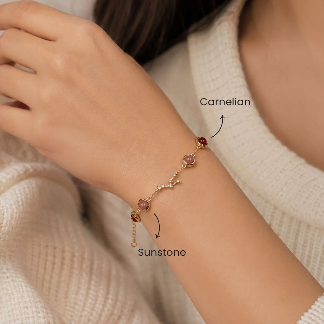 Taurus (वृषभ राशि) Zodiac Constellation Bracelet for Women