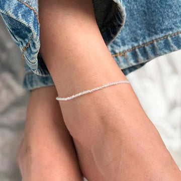 Clear Quartz Anklet