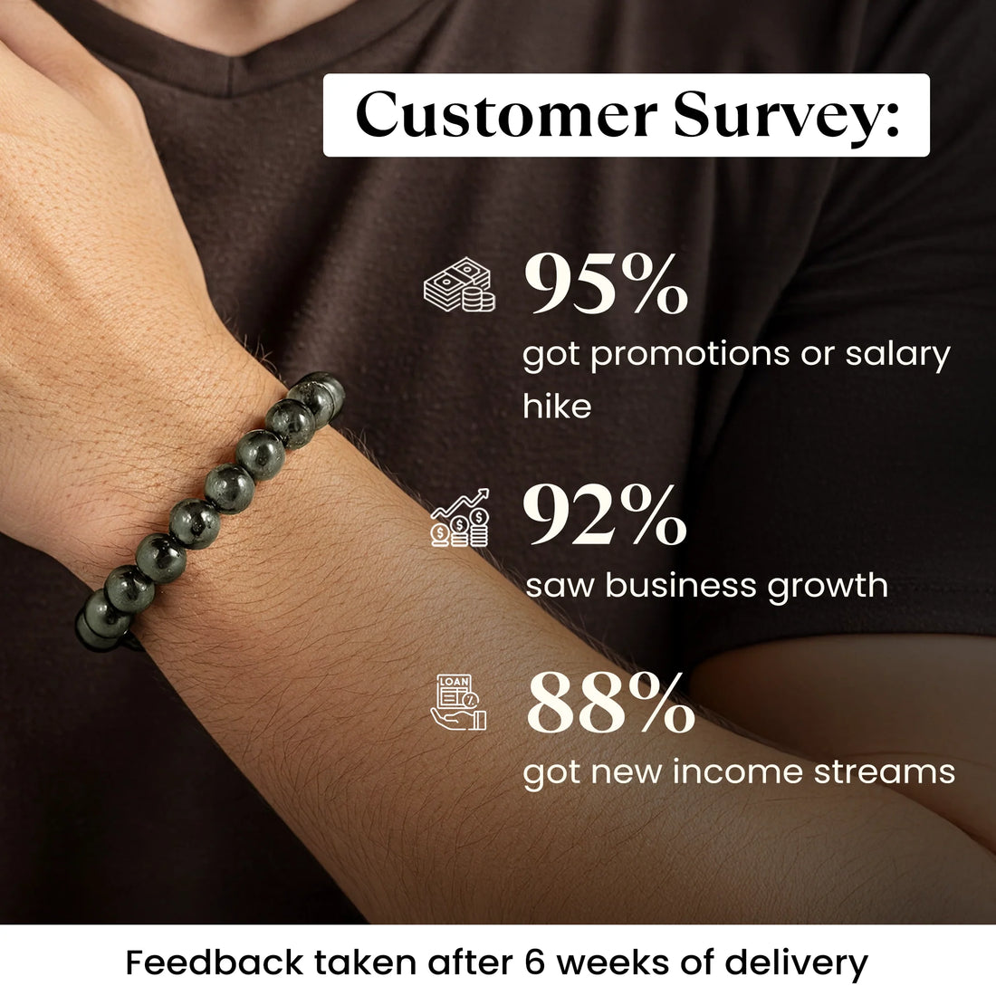 Energised Raw Pyrite Bracelet - 10x Stronger